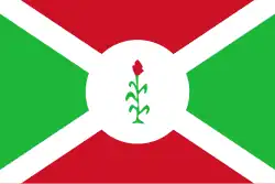 Флаг Республики Бурунди в 1966―1967 годах