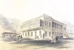 Дом с флагштоком в 1846 году