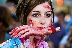 «The Toronto Zombie Walk» во время проведения Кинофестиваля в Торонто 2009 год