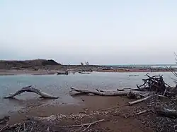 Устье реки весной 2017 года.