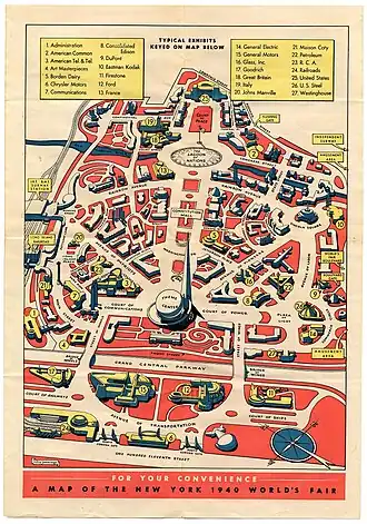 Схема выставки с указанием всех станций, обслуживавших её