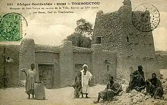 Открытка, опубликованная Эдмоном Фортье, показывающая мечеть в 1905-1906 годы.