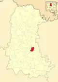 Расположение муниципалитета на карте провинции