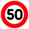 Limite de vitesse (50 km/h)
