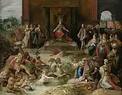 Аллегория отречения императора Карла V в Брюсселе. Ок. 1635. Дерево, масло. Рейксмюсеум, Амстердам