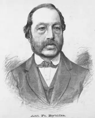 Портрет Антонина Рыбички работы худ. Я. Вилимека (1882)