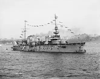 Броненосец «Жюстис» в 1909 г.