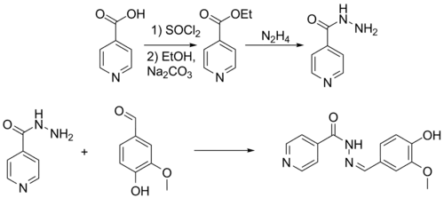 Схема получения фтивазида