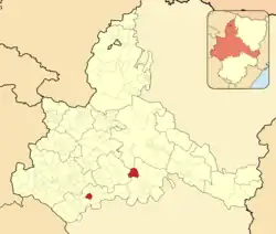 Расположение муниципалитета на карте провинции