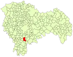 Расположение муниципалитета на карте провинции