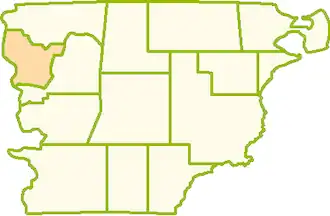 Департамент  Футалеуфу на карте