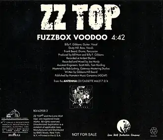 Обложка сингла ZZ Top «Fuzzbox Voodoo» (1994)