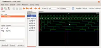 Скриншот программы Icarus Verilog