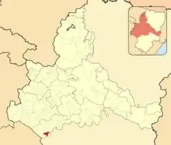 Расположение муниципалитета на карте провинции