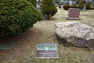 Photo of Gary Cooper’s grave