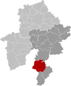 Расположение муниципалитета на карте провинции