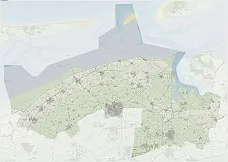 Северо-Восточная Фрисландия на карте