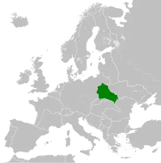 Карта Генерал-губернаторства (в границах после 1941 г.)