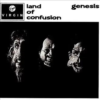 Обложка сингла Genesis «Land of Confusion» (1986)