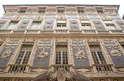 Палаццо Ломеллини. Главный фасад. Генуя