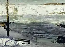 Джордж Беллоуз, «Лед плывёт», 1910