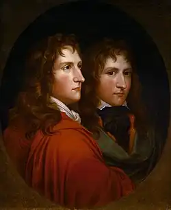 Г. фон Кюгельген. Автопортрет и портрет своего брата-близнеца Карла. 1816Холст, масло. 44,5 × 35,5 см (овал, вписанный в прямоугольник)Бетховен-хаус[нем.], Бонн