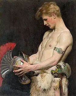 Германец со шлемом поверженного римлянина, 1902.