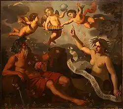 Аллегория господства медиков в Пистойе. Ок. 1667. Холст, масло. Вилла Роспильози ди Спиккио