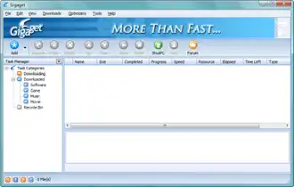 Скриншот программы GigaGet