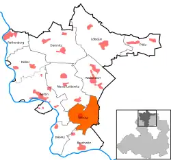 Гимриц на карте коммуны