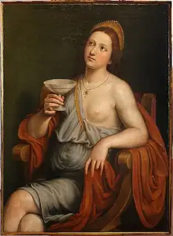 Софонисба принимает яд. Холст, масло. Музей Кастельвеккьо, Верона