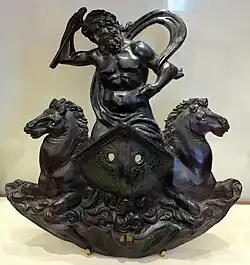 Нептун на колеснице. Ок. 1510. Бронза. Барджелло, Флоренция