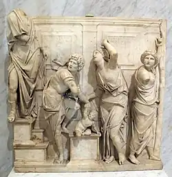 Суд Соломона. Мрамор. Лувр, Париж