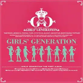 Обложка альбома Girls’ Generation «Girls’ Generation» (2007)