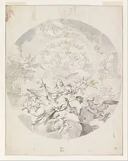 Вознесение Девы Марии. Между 1750 и 1800. Бумага, перо, кисть, тушь. Смитсоновский музей дизайна Купер Хьюитт. Нью-Йорк, США