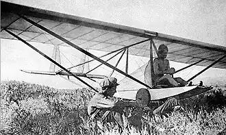 О. К. Антонов на планёре «ОКА-2», Саратов, 1926 год.