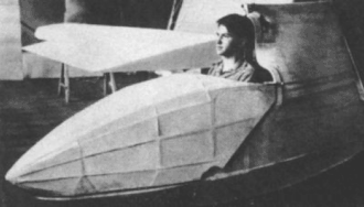 О. К. Антонов в улучшенной версии планера «Стандарт-2» (ОКА-5)