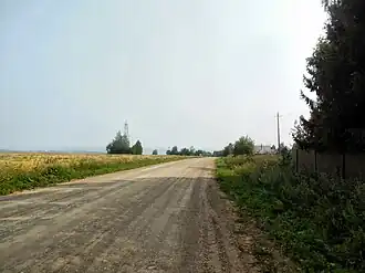 Центральная улица в Глушатах