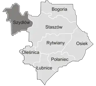 Шидлув на карте