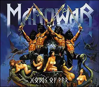 Обложка альбома Manowar «Gods of War» (2007)