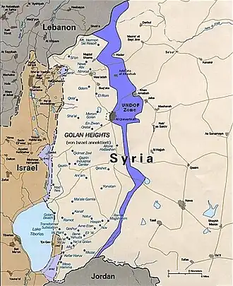 Район СООННР на Голанских высотах