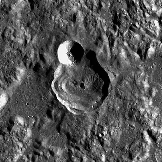 Снимок зонда Lunar Reconnaissance Orbiter.