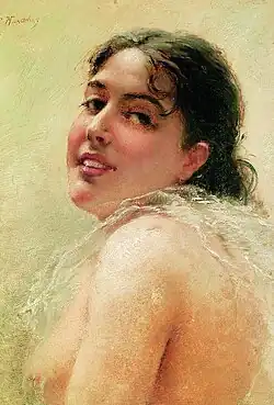 «Головка» (портрет обнажённой Ю. П. Маковской), до 1892 г. Частная коллекция