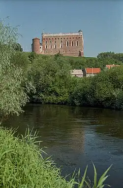 Замок со стороны реки Дрвенца