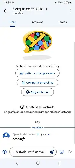Скриншот программы Google Chat