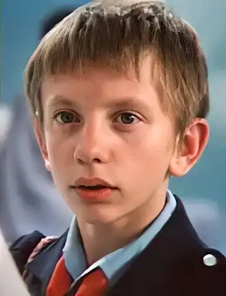 В роли Коли Герасимова в фильме «Гостья из будущего» (1984)