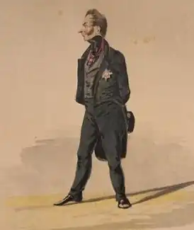 Минский губернатор Алексей Васильевич Семенов. Рисунок в альбоме "Тридцатые годы"