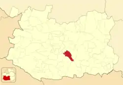 Расположение муниципалитета на карте провинции