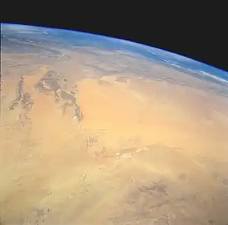 Большой Западный Эрг, вид из космоса