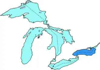 Онтарио в системе Великих озёр